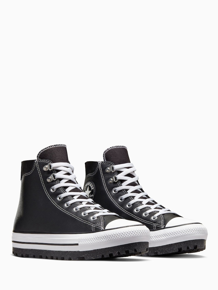Converse Black/White Chuck Taylor Waterproof City Trek Trainers - Image 3 of 12