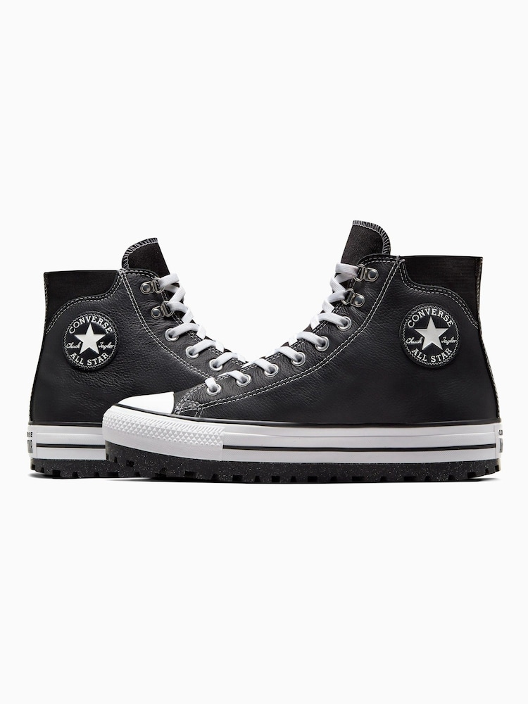 Converse Black/White Chuck Taylor Waterproof City Trek Trainers - Image 4 of 12