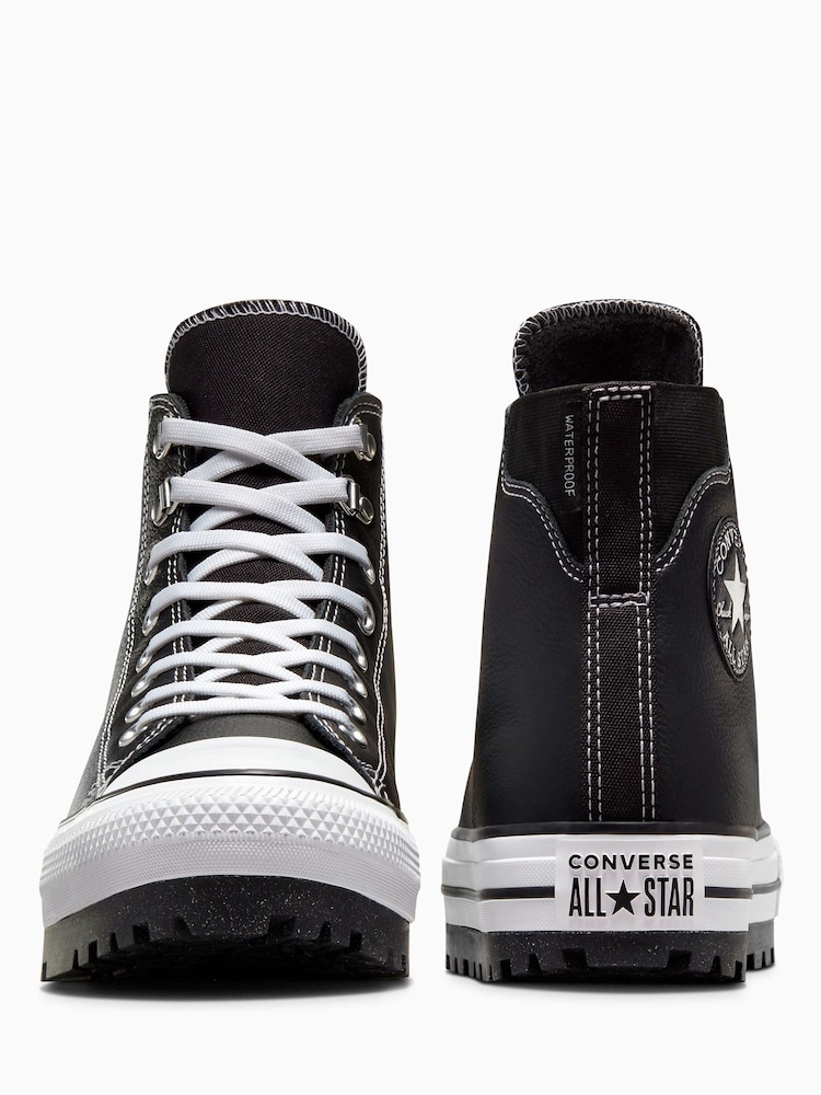 Converse Black/White Chuck Taylor Waterproof City Trek Trainers - Image 5 of 12