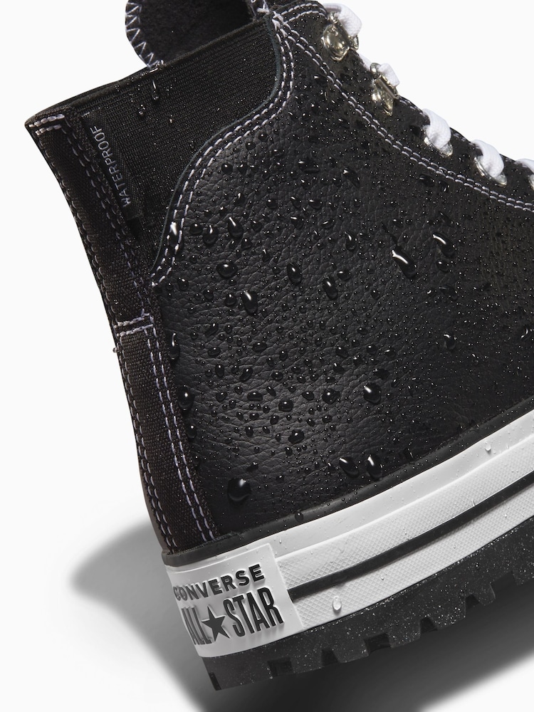 Converse Black/White Chuck Taylor Waterproof City Trek Trainers - Image 8 of 12