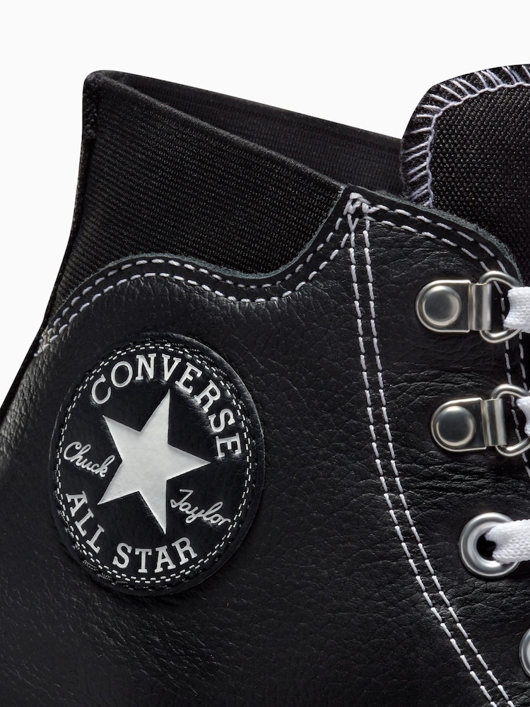 Converse Black/White Chuck Taylor Waterproof City Trek Trainers - Image 9 of 12