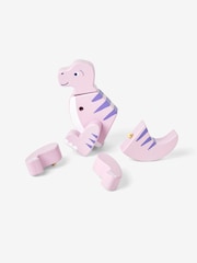JoJo Maman Bébé Pink Wooden Transforming Dinosaur Playset - Image 9 of 12