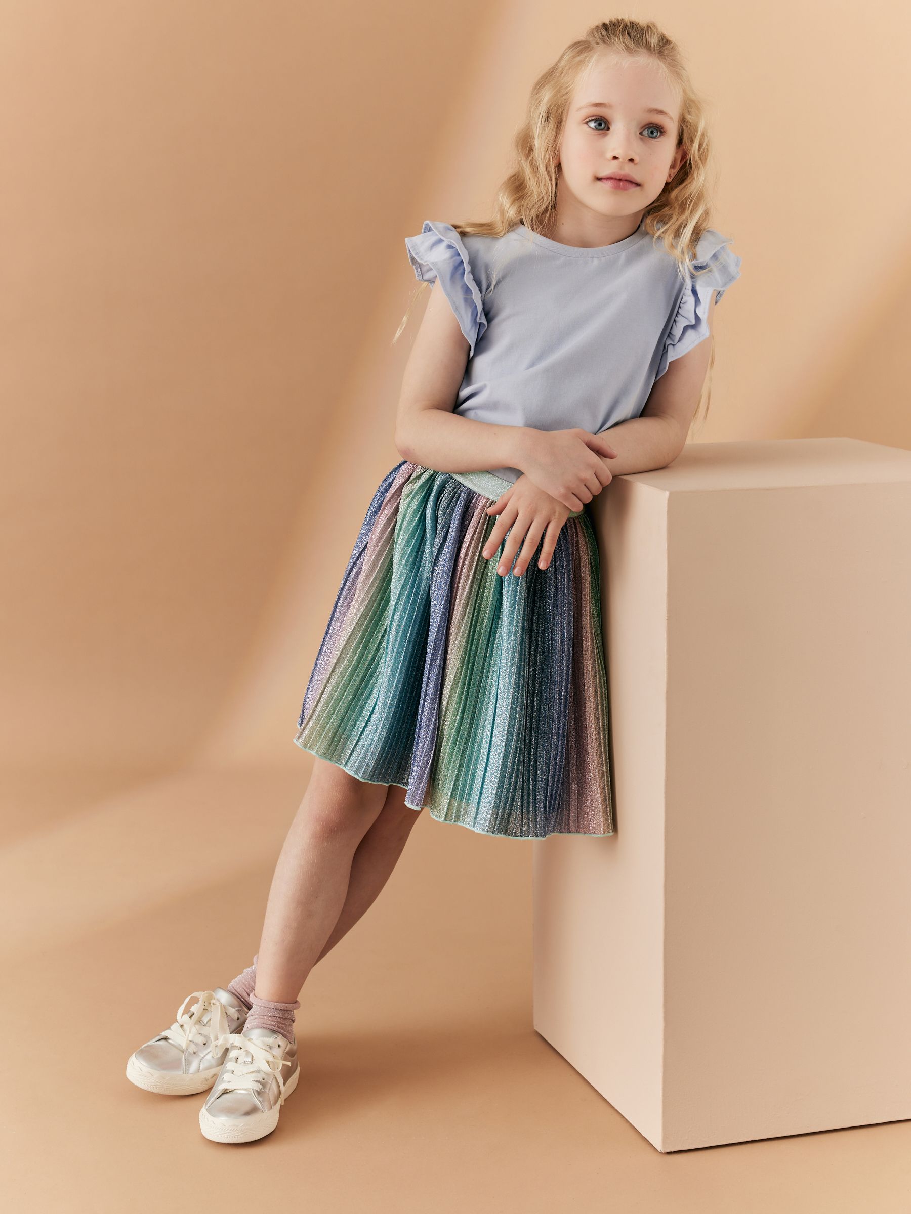 Rainbow skirt nz top