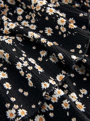 Black Floral Ditsy Wrap Skirt (3-16yrs) - Image 7 of 7