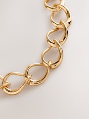 Gold Tone Link Chain Necklace - Image 4 of 5