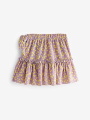Lilac Purple Floral Ditsy Wrap Skirt (3-16yrs) - Image 7 of 8