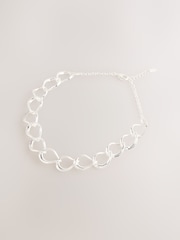 Silver Tone Link Chain Necklace - Image 3 of 5