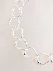 Silver Tone Link Chain Necklace - Image 4 of 5