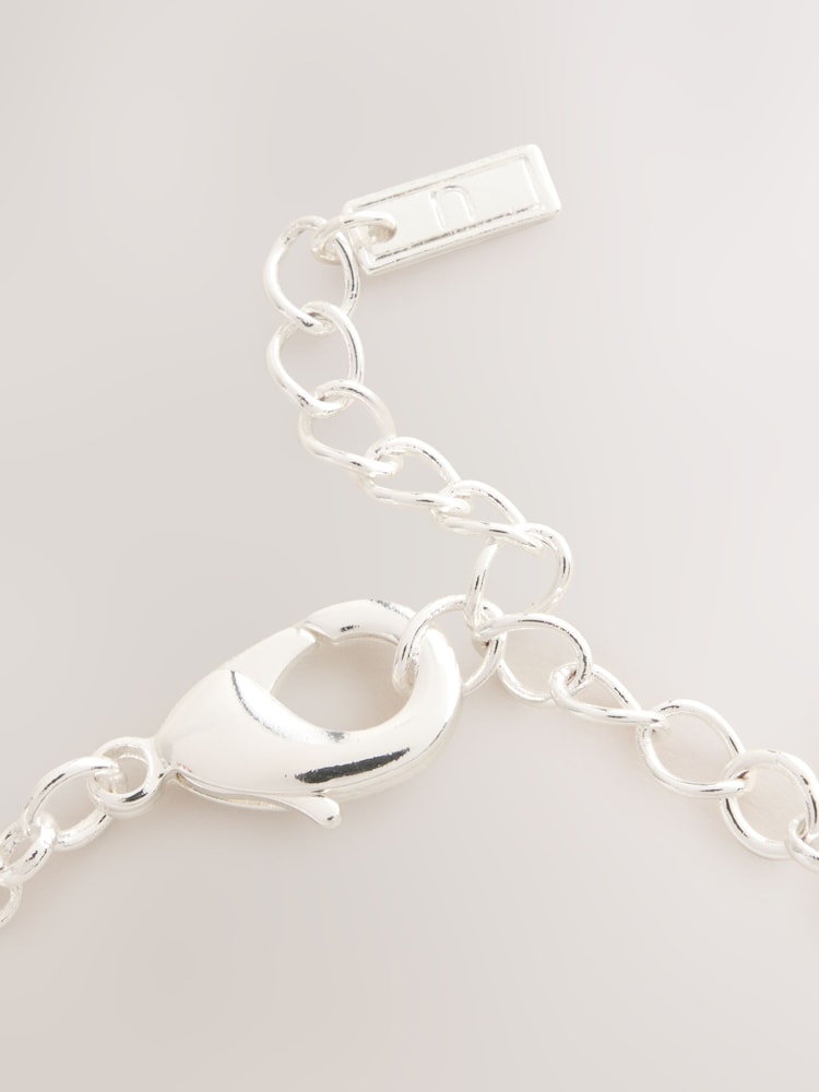 Silver Tone Link Chain Necklace - Image 5 of 5