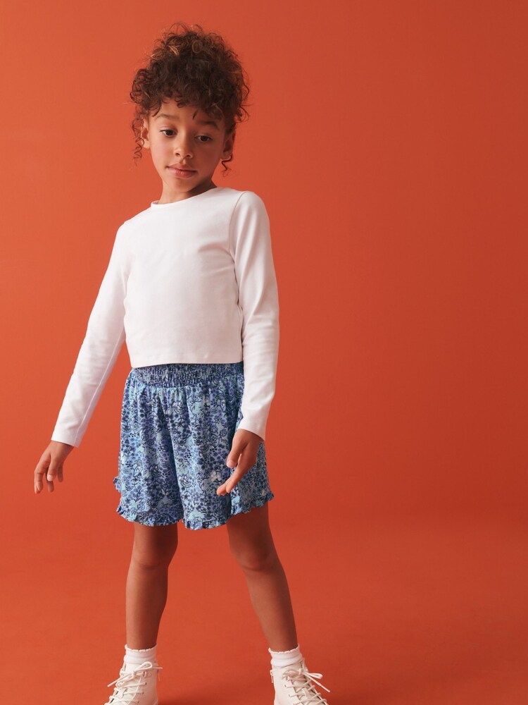 Blau mit Streublumen - Pull On Skort (3-16 Jahre) - Bild 2 von 5 Blau mit Streublumen - Pull On Skort (3-16 Jahre) - Bild 2 von 5