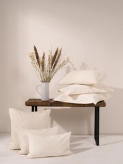 Truly Cream Velvet Flange Rectangle 50 x 50cm Cushion - Image 2 of 3