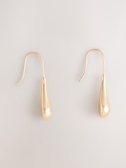 Gold Tone Teardrop Fish Hook Earrings - Image 3 of 5