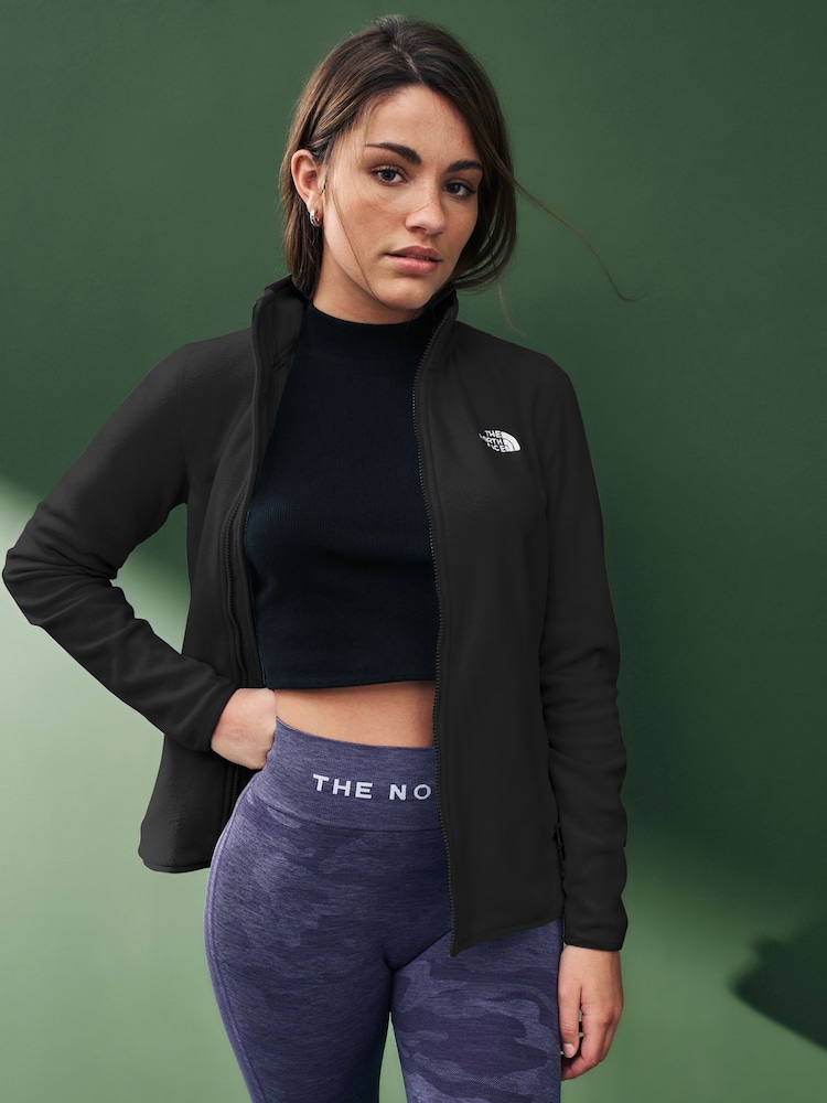 Schwarz - The North Face – Glacier – Fleece für Damen mit durchgehendem Reißverschluss - Bild 1 von 3 Schwarz - The North Face – Glacier – Fleece für Damen mit durchgehendem Reißverschluss - Bild 1 von 3