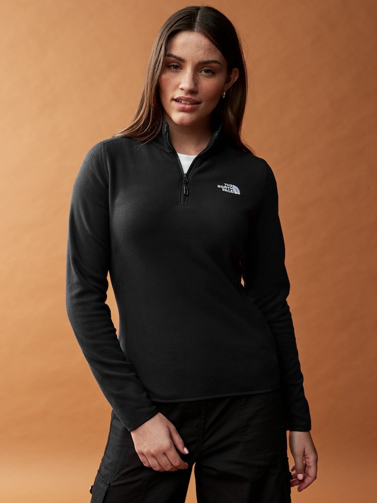 The North Face Black Womens 1/4 Zip Glacier Fleece - Image 1 of 6