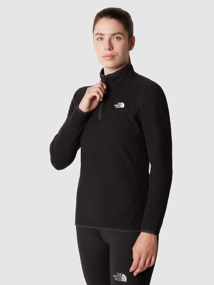 The North Face Black Womens 1/4 Zip Glacier Fleece - Image 2 of 6 The North Face Black Womens 1/4 Zip Glacier Fleece - Image 2 of 6