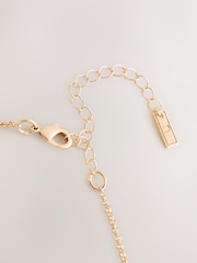 Gold Tone Pearl Effect Y Necklace - Image 5 of 5