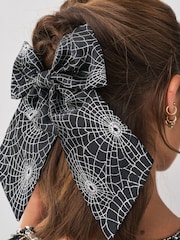 Black Halloween Hair Bow - Image 1 of 5
