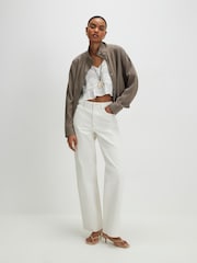 Vaqueros rectos holgados de talle alto de de River Island - Imagen 1 de 4