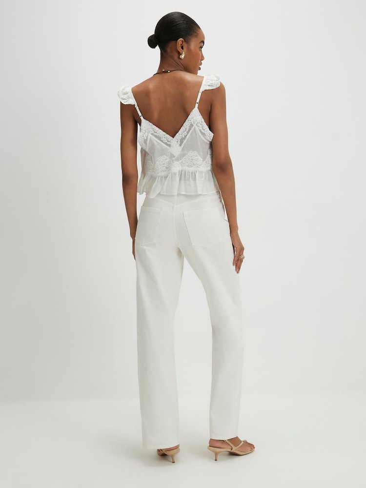 Vaqueros rectos holgados de talle alto de de River Island - Imagen 2 de 4 Vaqueros rectos holgados de talle alto de de River Island - Imagen 2 de 4