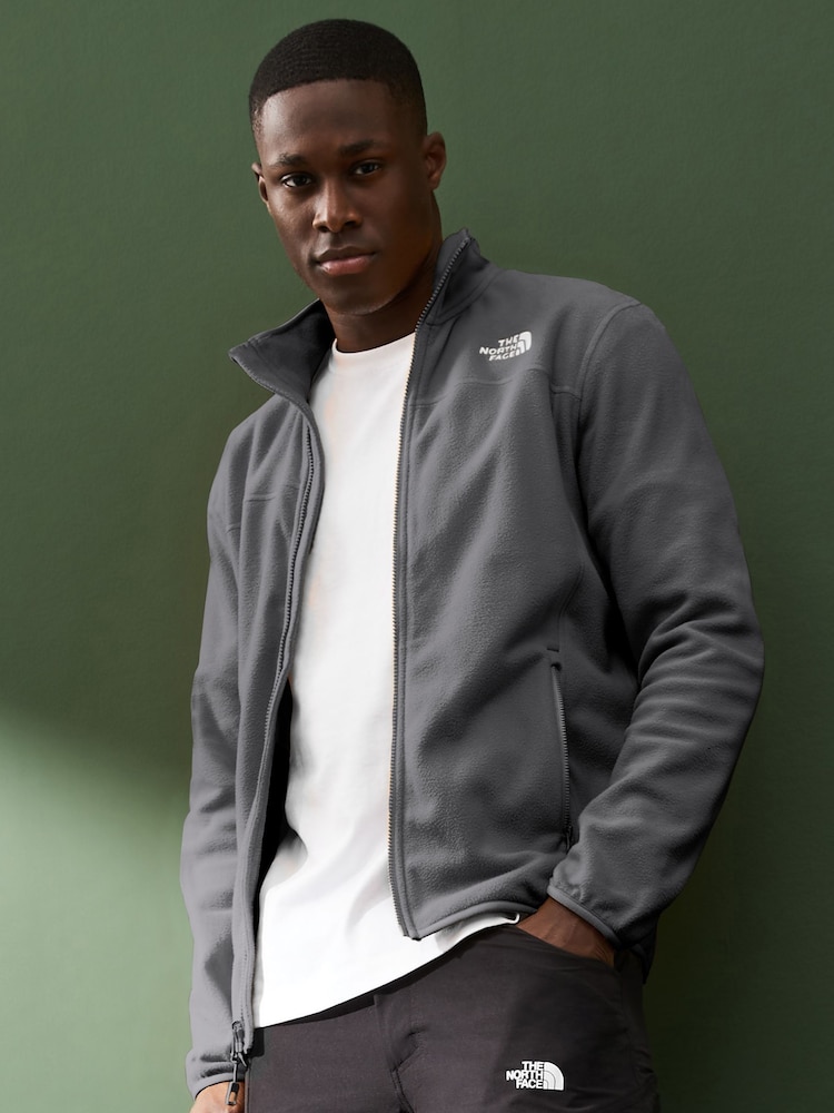The North Face Grey Mens Glacier Full Zip Fleece - Image 1 of 3