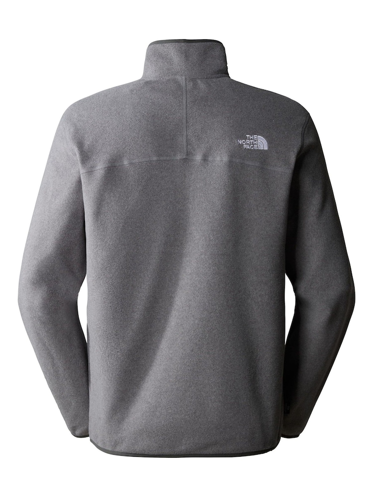 The North Face Grey Mens Glacier 1/4 Zip Fleece - Image 6 of 6 The North Face Grey Mens Glacier 1/4 Zip Fleece - Image 6 of 6
