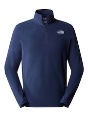 The North Face Blue Mens Glacier 1/4 Zip Fleece - Image 2 of 3