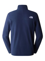 The North Face Blue Mens Glacier 1/4 Zip Fleece - Image 3 of 3