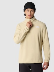The North Face Cream Mens Glacier 1/4 Zip Fleece - Image 2 of 6