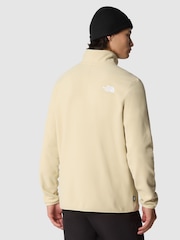 The North Face Cream Mens Glacier 1/4 Zip Fleece - Image 3 of 6