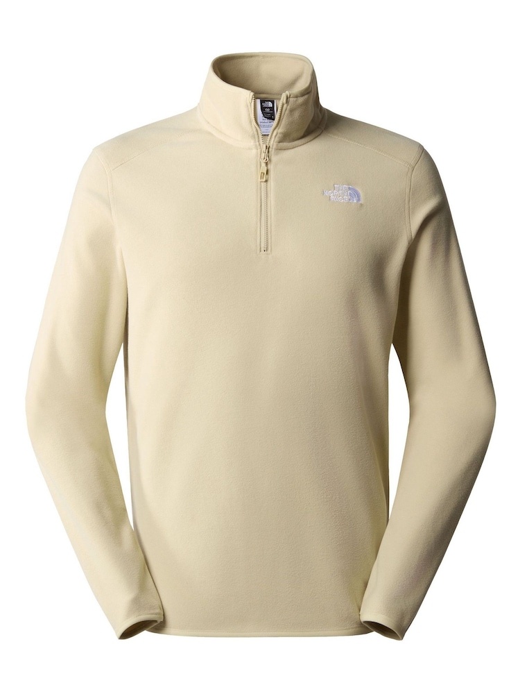 The North Face Cream Mens Glacier 1/4 Zip Fleece - Image 5 of 6