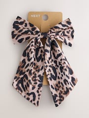 Leopard Printed Bow Hair Clip - Image 4 of 6