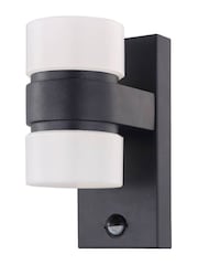 Eglo anthracite Atollari LED Outdoor Wall Light With Sensor - Image 2 of 5