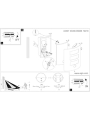 Eglo black City 1-Light Outdoor Wall Lamp With Sensor - Image 5 of 5