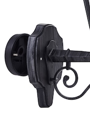 Eglo black silverpatina Navedo Traditional Aluminium Outdoor Wall Light - Image 3 of 5