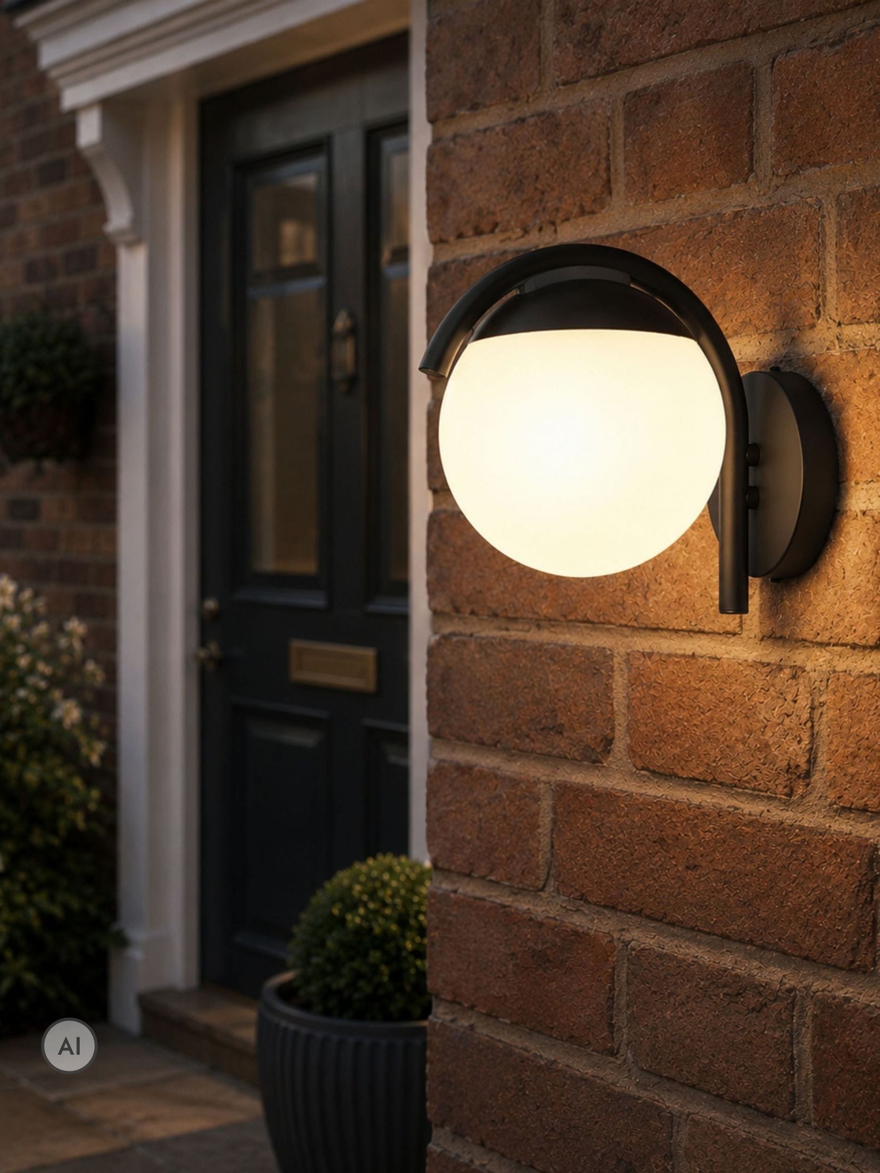 EGLO Prata Vecchia Black Exterior Wall Light - E27 Fitting - IP44 Rated - Steel Housing - Image 10