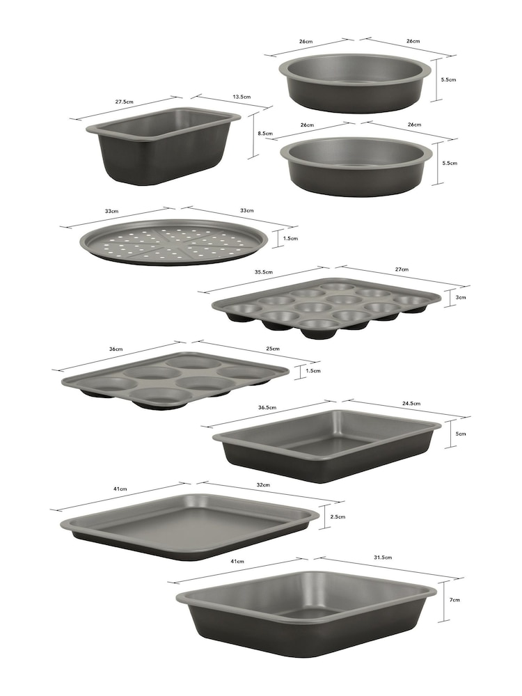 Wham Silver Baker  Salt Large Family Bakeware Set - Image 3 of 3