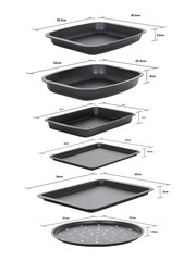 Wham Black 6 Piece Essentials Bakeware Set - Image 2 of 2