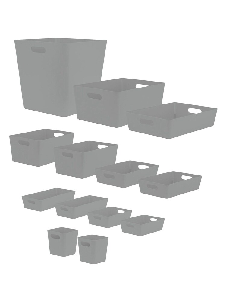 Wham Grey 13 Piece Multisize Studio Basket Set - Image 2 of 3