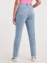 Simply Be Blue Lara Slim Mom Jeans - Image 2 of 4