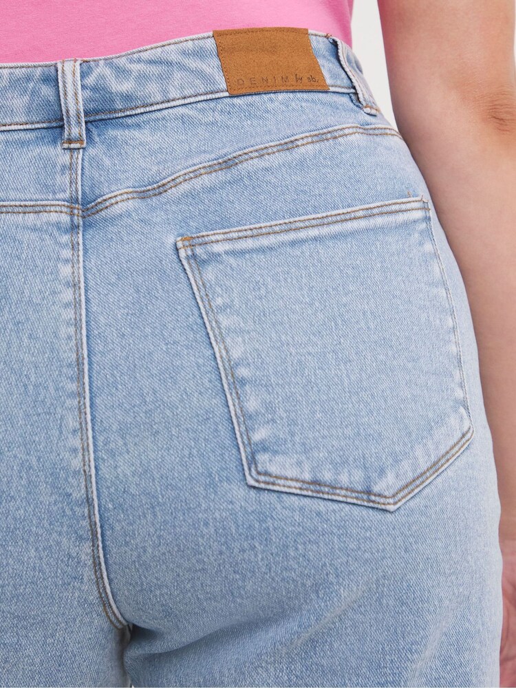 Simply Be Blue Lara Slim Mom Jeans - Image 4 of 4