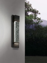 Eglo black Villagrazia LED Outdoor Glass Modern Wall Light - Image 1 of 5