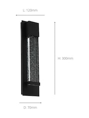 Eglo black Villagrazia LED Outdoor Glass Modern Wall Light - Image 4 of 5