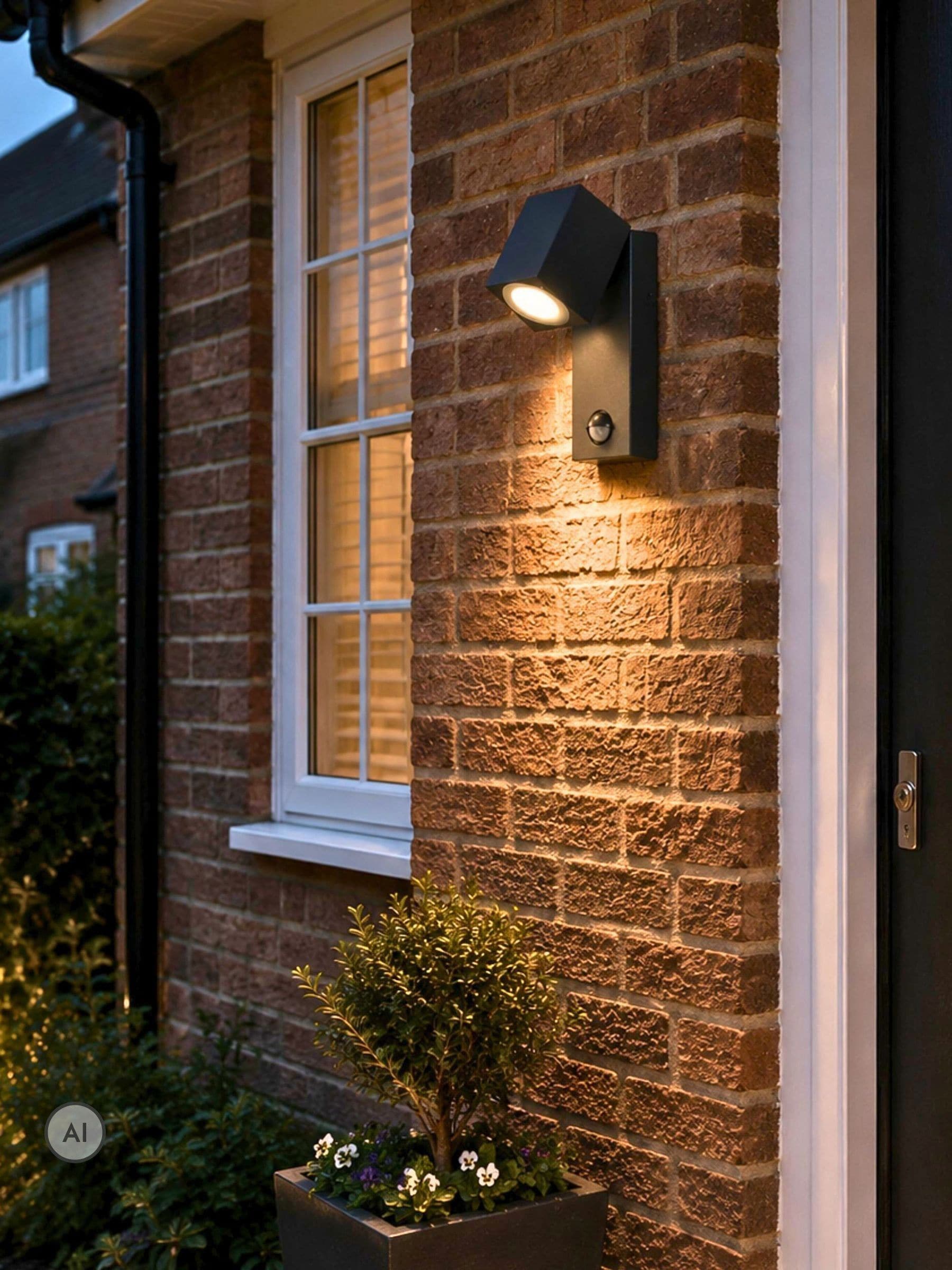 Eglo Unisex Anthracite Sakeda Outdoor Motion Sensor Wall Light