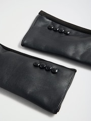 Friends Like These Black Leather Look Gloves - Image 5 of 5