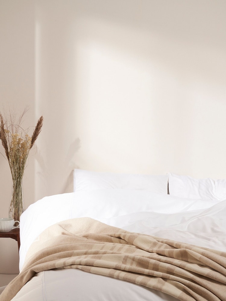 Truly White Satin Stitch Duvet Cover - Image 2 of 3 Truly White Satin Stitch Duvet Cover - Image 2 of 3
