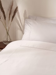 Truly Grey Satin Stitch Bamboo Duvet Cover - Image 1 of 3