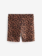 Animal Print/Black/Purple Tie Dye Print 3 Pack 3 Pack Cycle Shorts (3-16yrs) - Image 2 of 3