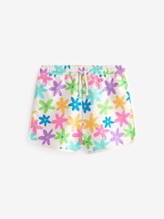 Purple/Pink/Blue/Lime/Floral Brights 5 Pack 100% Cotton Shorts (3-16yrs) - Image 6 of 8