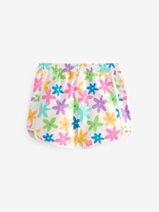 Purple/Pink/Blue/Lime/Floral Brights 5 Pack 100% Cotton Shorts (3-16yrs) - Image 7 of 8