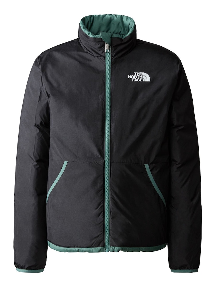 The North Face Green Teen Reversible North Down Jacket - Image 3 of 3